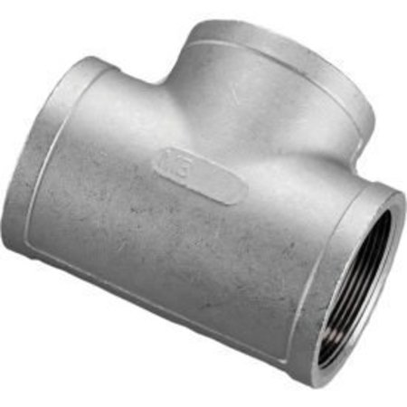 Merit Brass 2 In. 304 Stainless Steel Tee - FNPT - Class 150 - 300 PSI - Import K406-32